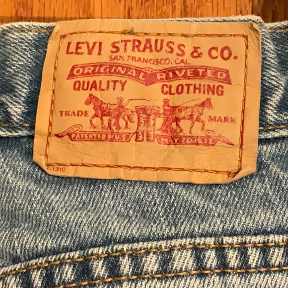Levi’s 550 Light Wash Denim Jeans 100% Cotton Vintage 6M - Picture 4 of 6